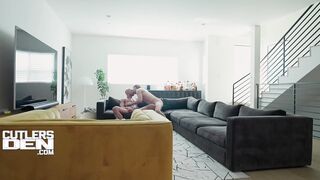 Rocky dips his uncircumcised nine incher deep into Taylors slick culo